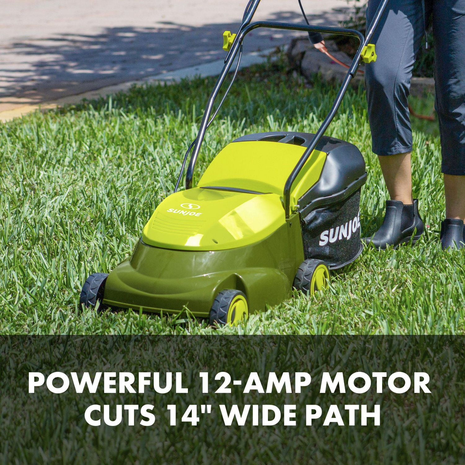 Sun Joe MJ401E Tondeuse à gazon électrique 14 po Mow Joe