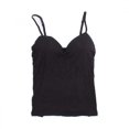 thumbnail image 1 of Wuffmeow Women‘s Stretch Cotton Cami with Built-in Shelf Bra, 1 of 6