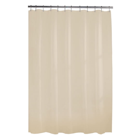 Mainstays Waterproof Heavyweight PEVA Shower Curtain Liner, 72" x 72", Beige