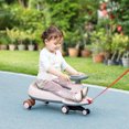 thumbnail image 2 of Qaba Kids Wiggle Car with Parent Traction Rope, Music, Light, Pink, 2 of 9