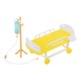 thumbnail image 1 of 1 Ensemble Lit Médical de Simulation et Jouet Bouteille d'Infusion Maison de Jeu, 1 of 8