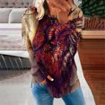 thumbnail image 1 of 50% de Réduction T-shirt Imprimé Mode Oversized Sweatshirt for Women 2023 Manches Long Col Rond Casual Tops Sweatshirt Hoodies, 1 of 5