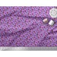 thumbnail image 1 of Soimoi Tissu Poly Georgette Feuilles & Roses Décor Floral Tissu Imprimé au Mètre 42 Pouces de Large, 1 of 3