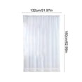 thumbnail image 3 of Meitianfacai Extra Large Solid Color Curtains Sheer Window Drapes Semi-Transparent Polyester Curtain Panels For Living Room Bedroom Rod Pocket Style Window Treatment (White), 3 of 6