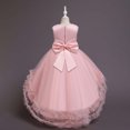 thumbnail image 4 of Weiqiqre Robes de Mode pour Filles, Robe pour Enfants Fille Sans Manches Robe de Princesse Robe à Queue Fleur Jupe Jupe Robe en Tulle Canoniques, 4 of 9