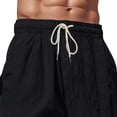 thumbnail image 4 of cfhntfmh Cargo Pants for Men Hiking Pants Elastic Waist Drawstring Joggers Pants Multi Pockets Tapered Trousers, 4 of 6