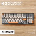 thumbnail image 1 of K3 Mechanical Keyboard 980 Games 100 Keys Hot-plug USB Wired Computer Keyboard with Backlight Shimmer Red Axis, 1 of 5