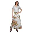 thumbnail image 2 of Moomaya Jupe Longue en Rayonne Imprimée pour Femmes Grande Taille Jupe Maxi à Taille Nouée, 2 of 6