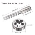 thumbnail image 2 of Unique Bargains Metric Tap and Die Set Machine Thread Tap with Round Die M15 x 1.5mm, 2 of 6