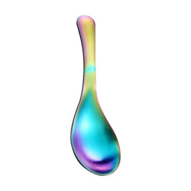 fheaev Stainless Steel Spoon With Short Handle Children's Dining Spoon Ice Cream Spoon Tea Spoon Coffee Dessert Spoon
