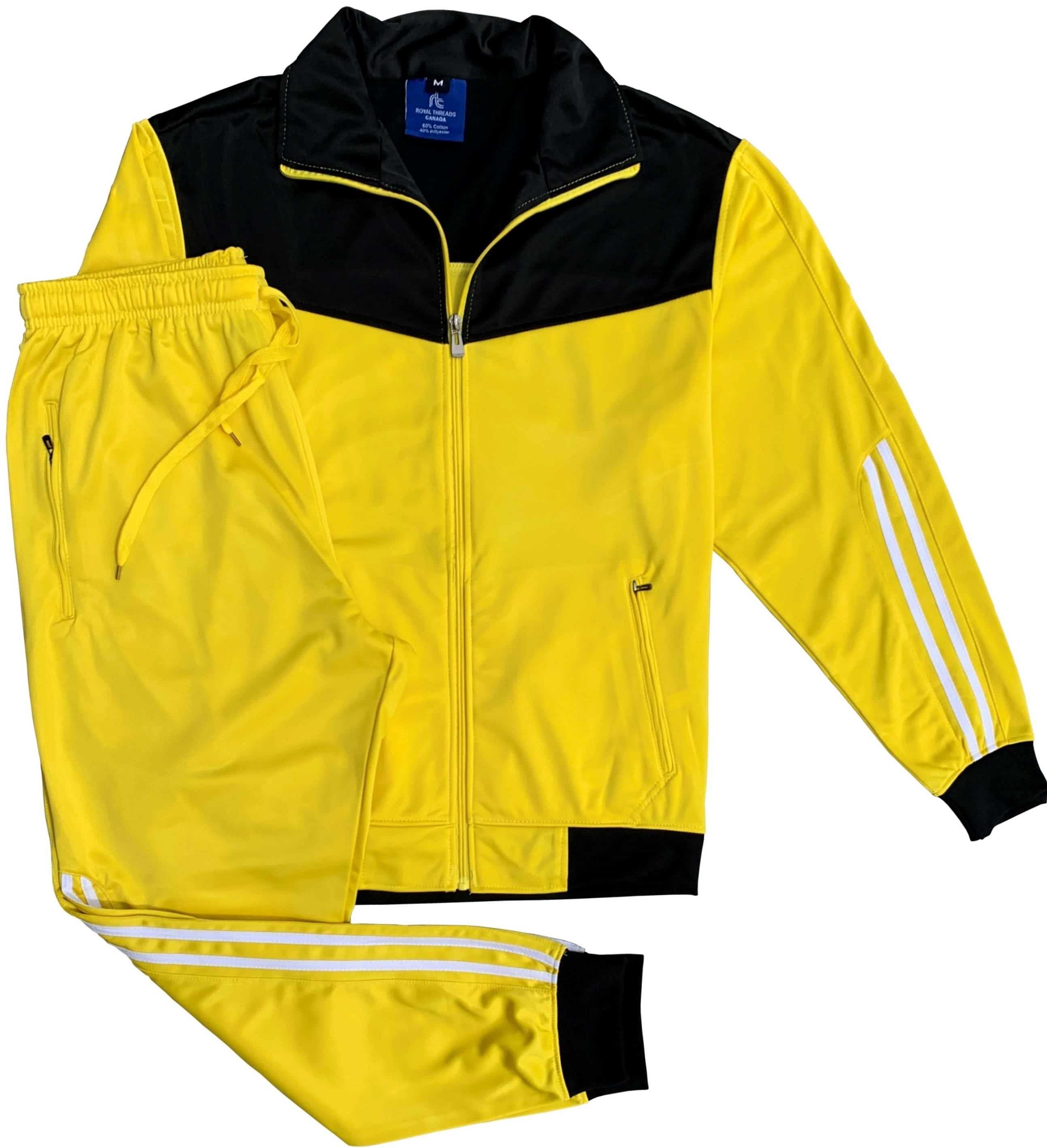 Tenue de Jogging Active à Rayures pour Hommes Velocity, Haut et Bas