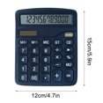thumbnail image 3 of Calculator 12 Digit Desktop, Xinsrenus Dual-Power Basic Calculator with Large LCD Display, Solar Battery Powered Extra-Large Screen for Office Home School, Dark Blue, 3 of 4