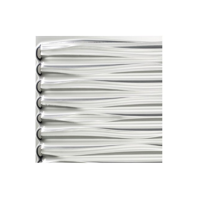 FASÄDE Easy Installation Dunes Brushed Aluminum Wall Panel Sample (12" X 12" Sample)
