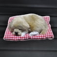thumbnail image 3 of Cute Simulation Sleeping Puppy Dog Doll Toy with Sound Kid Toy Decoration Gift, 3 of 12