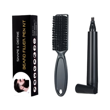 Stylo de Remplissage pour Barbe Barbe Camouflage Rapide Croissance Naturelle des Cheveux Crayon à Barbe 4 ml