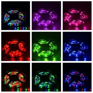Strip Led Lights with Remote 5M Rgb 3528 300 Led Smd Flexible Light Strip Lamp+44 Key Ir Remote Controller