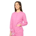 thumbnail image 3 of Adar Uniformes Médicaux Universels pour Femmes - Veste d'Échauffement à Col Rond, 3 of 7