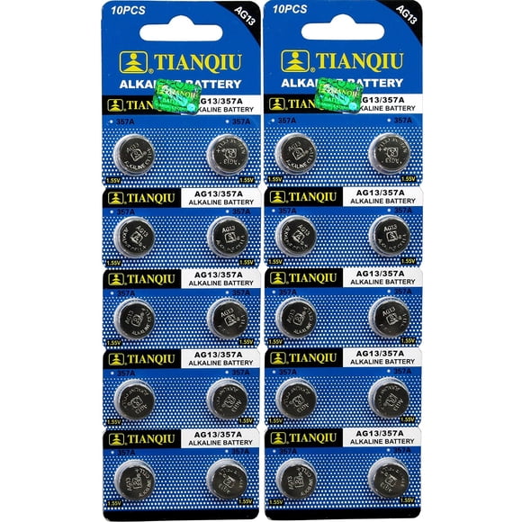 Tian Qiu / Tian Tan Lr44 / Ag13 Button Cell Batteries - 20 Pack