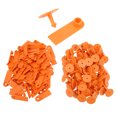 thumbnail image 4 of Ear Tags For Cattle, Safe Durable Animal Blank Blank Ear Tags Pig Livestock Soft   For Breeding Population Prevention Control No Letters, Yellow,No Letters, Green,No Letters,, 4 of 8