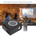 thumbnail image 3 of Micro Projecteur, Projecteur Portable, Projecteur Domestique avec Écran de Projection Filaire et WL, Matériau ABS, Technologie d'Imagerie à Réflexion Diffuse, 3 of 7