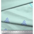 thumbnail image 2 of Soimoi Green Poly Georgette Fabric Aztec Geometric Print Fabric by Yard 42 Inch Wide, 2 of 3