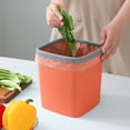 thumbnail image 4 of Kitchen Trash Can,Office Desk Accessories Mini Trash Can Miniature Plastic Trash Can Pressure Ring Countertop Trash Can for Bathroom Office Kitchen Desk Coffee Table Bathroom Trash Can, 4 of 6