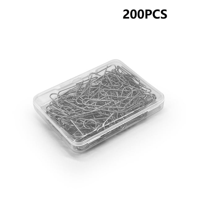MYG High Temperature Nichrome Wire Jump Rings 21 Gauge U-Shaped Ceramic Hanging Hook, displayed in a clear plastic box with 200 pieces. Made of nickel-chromium wire, these hooks resist temperatures up to 2100°F and measure 2 x 0.6 cm (0.79 x 0.24 inch) with a 21-gauge diameter. Suitable for arts and crafts, beading, ceramic ornaments, pendants, and jewelry making.