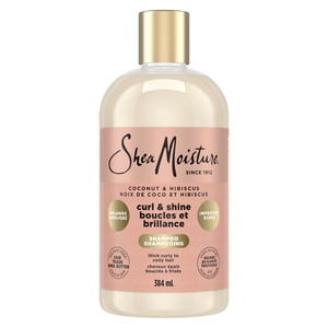SheaMoisture Shampooing Curl & Noix de coco brillante & Hibiscus pour cheveux bouclés, 384 ml