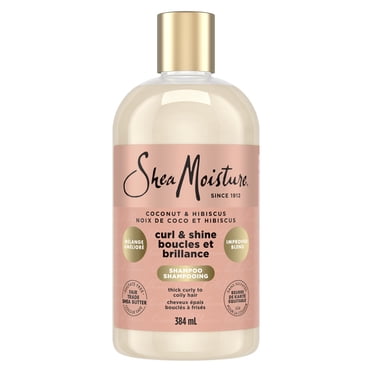 SheaMoisture Shampoo Curl & Shine Coconut & Hibiscus for Curly Hair, 384 ml