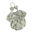 thumbnail image 2 of Wangsaura Newborn Baby Girls Rompers Daisy Print Short Sleeve Round Neck Infant Bodysuits Summer Clothes with Headband, 2 of 10