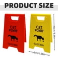 thumbnail image 3 of AKEGAMN Clearance! Caution Cat Vomit Sign Humorous Double Printed Desk Warning Sign Humorous Double Printed Desk Warning Sign Funny For Cat Lovers(Red Or Yellow) Caution Cat Vomit Sign Humorous Doub, 3 of 8