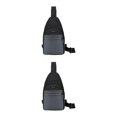 thumbnail image 2 of kurtrusly Hands Free No Burden Outdoors Chest Bag Soft Polyster Large Capacity Easy To Carry Chest Bag For Men grey 2Set, 2 of 6