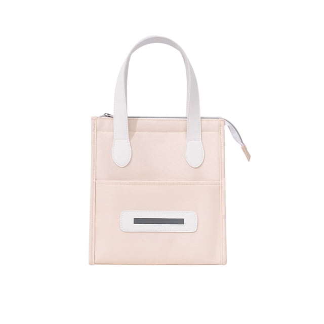 Sac à Lunch Riz Isolé Grande Capacité Imperméable Sac à Glace Usage Bureau Rangement Portatif Couleur Rose Matériau Polyester Rose