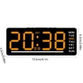 thumbnail image 3 of Cagogo under $5 Digital Alarm Clock, Digital Alarm Clock with Date Temperature, LED Display Electronic Clock, Bedside Nightstand Clock, Dual Power Battery Electric, Adjustable Brightness Clock, 3 of 6