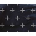 thumbnail image 4 of oneOone Georgette Viscose Fabric Plus Sign Kasuri Printed Fabric 1 Yard 42 Inch Wide, 4 of 4