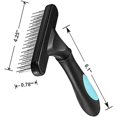 thumbnail image 5 of Brosse de Toilettage pour Animaux Râteau à Double Rangée Râteau de Massage pour Chien pour Brosse à Cheveux Barre de Dématissage avec Dents, 5 of 5
