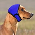 thumbnail image 1 of Dog Ear Protection Caps Waterproof, ZZkhGO Secure Fit Dog Ears Cover for Swimming, Adjustable Hook Loop Calming Ear Muffs for Bath Grooming Large Dogs, Blue, 1 of 6
