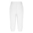 thumbnail image 3 of Timegard Womens Sweatpants Capri Pants Cinch Bottom Solid Color Cropped Joggers Workout Pants with Pockets, 3 of 6