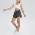 thumbnail image 2 of VSSSJ Kids Athletic Shorts Drawstring Waist Zipper Pocket Breathable Quick-Drying Summer Running Active Shorts Black 90, 2 of 7