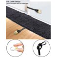 thumbnail image 3 of Tianle Flat Cat8 Ethernet Cable, 26AWG Cat 8 Network Internet Lan Cable High Speed 40Gbps 2000Mhz SFTP RJ45 Gold Plated Connector for PC, Router, Switch, Modem, TV, PS5 (White, 30M/98FT), 3 of 8