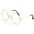 thumbnail image 1 of Vintage Women Men  Circle Metal Spectacles Optical Glasses Eyeglasses Frame, 1 of 11
