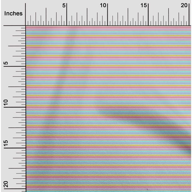oneOone Cotton Flex Fabric Multicolor Stripe Decor Fabric Printed BTY 40 Inch Wide