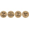 thumbnail image 2 of Darling Souvenir chocolate Candy Labels Wedding Stickers Pack of 190 Pcs Party Favor-Brown, 2 of 2