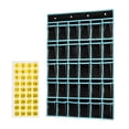 thumbnail image 4 of jesticaly Childrens Literacy Card Organizer With Clear Pockets Easy Access To tional Tools Classroom Pocket Chart Keys Black 96x67cm, 4 of 6