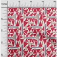 thumbnail image 1 of oneOone Cotton Poplin Fabric Triangle & Line Geometric Fabric Prints By Yard 42 Inch Wide, 1 of 4