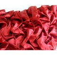 thumbnail image 3 of The HomeCentric Housse de Coussin de Chaise Housses de Coussin Lot de 2 22x22 Pouces (55x55 cm) Accents Rouges Style Vintage Volants Shabby Chic Housse de Coussins Décoratifs Satin Housse de Coussins Carrés Uni - Rubis Vintage, 3 of 3