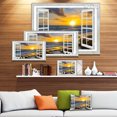 thumbnail image 4 of Design Art - Open Window to Bright Yellow Sunset, 4 of 4