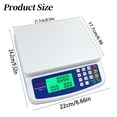 thumbnail image 3 of AKEGAMN Liquidation! Balance de Cuisine de Précision 30 Kg/1 g Balance en Acier Inoxydable avec Écran LCD Rétroéclairé Pèse 5 Unités et Fonction Tare Piles Incluses Ou Chargeur [Pèse-Personne Commercial pour ]: Diverses Fonctions dans, 3 of 5