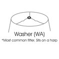 thumbnail image 3 of Cloth & Wire SI06785 Slant Bell Softback Lampshade with Washer Fitter, Egg, 3 of 3