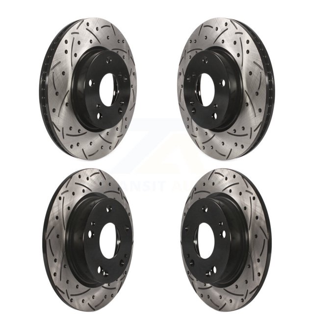 DS-One Kit de Rotors de Frein à Disque à Fente Forée pour Voiture Honda Civic Insight KD-100360